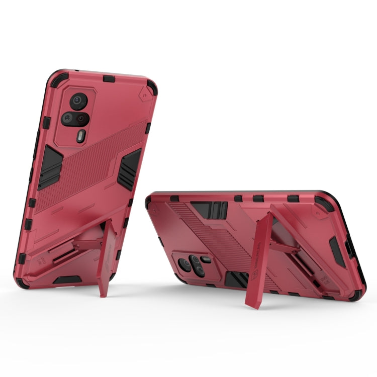 For vivo S9e Punk Armor 2 in 1 PC + TPU Shockproof Case with Invisible Holder