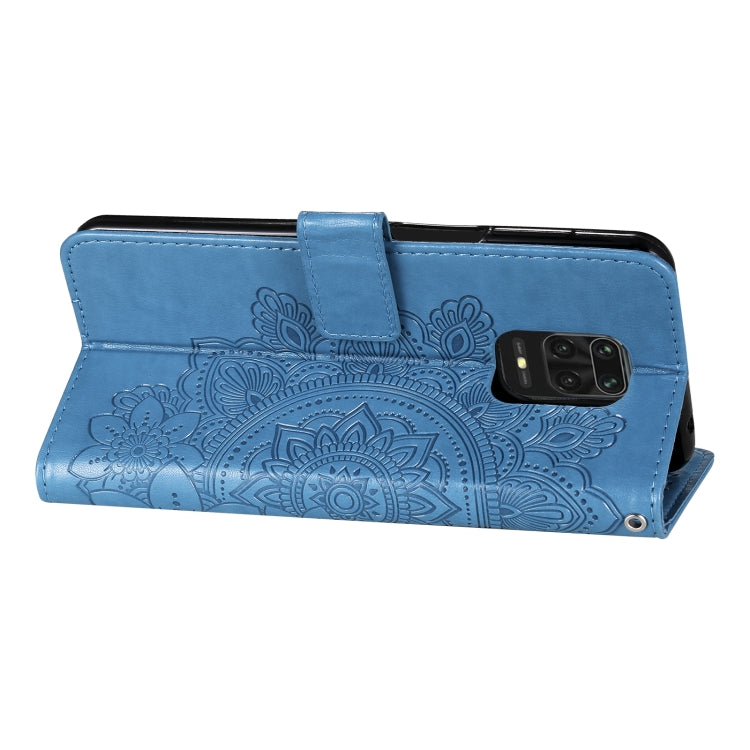 For Xiaomi Redmi Note 9s/Note 9 Pro 4G/Note 9 Pro Max 7-petal Flowers Embossing Pattern Horizontal Flip PU Leather Case with Holder & Card Slots & Wallet & Photo Frame