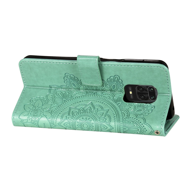 For Xiaomi Redmi Note 9s/Note 9 Pro 4G/Note 9 Pro Max 7-petal Flowers Embossing Pattern Horizontal Flip PU Leather Case with Holder & Card Slots & Wallet & Photo Frame