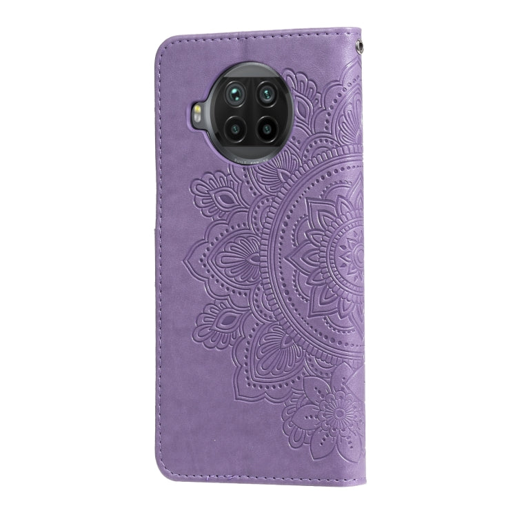 For Xiaomi Mi 10T Lite 7-petal Flowers Embossing Pattern Horizontal Flip PU Leather Case with Holder & Card Slots & Wallet & Photo Frame