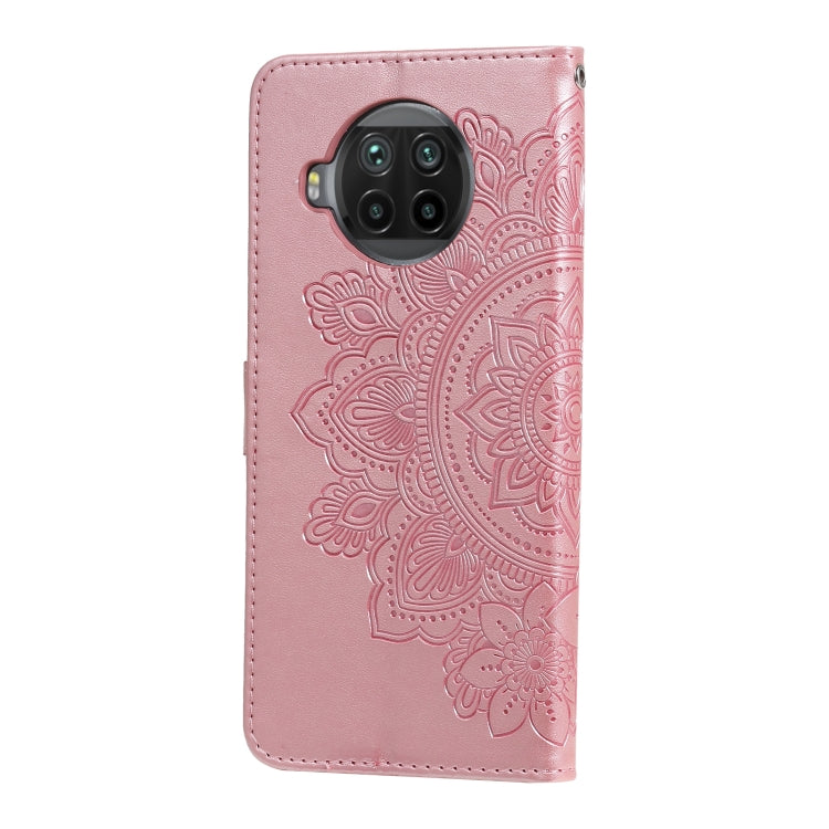 For Xiaomi Mi 10T Lite 7-petal Flowers Embossing Pattern Horizontal Flip PU Leather Case with Holder & Card Slots & Wallet & Photo Frame