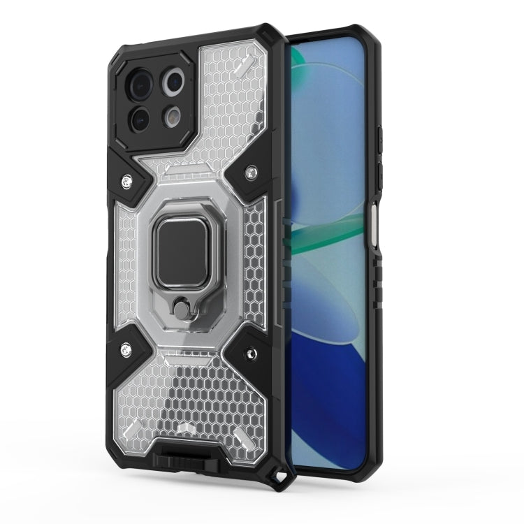 For Xiaomi Mi 11 Lite Space PC+TPU Shockproof Case with Ring Holder