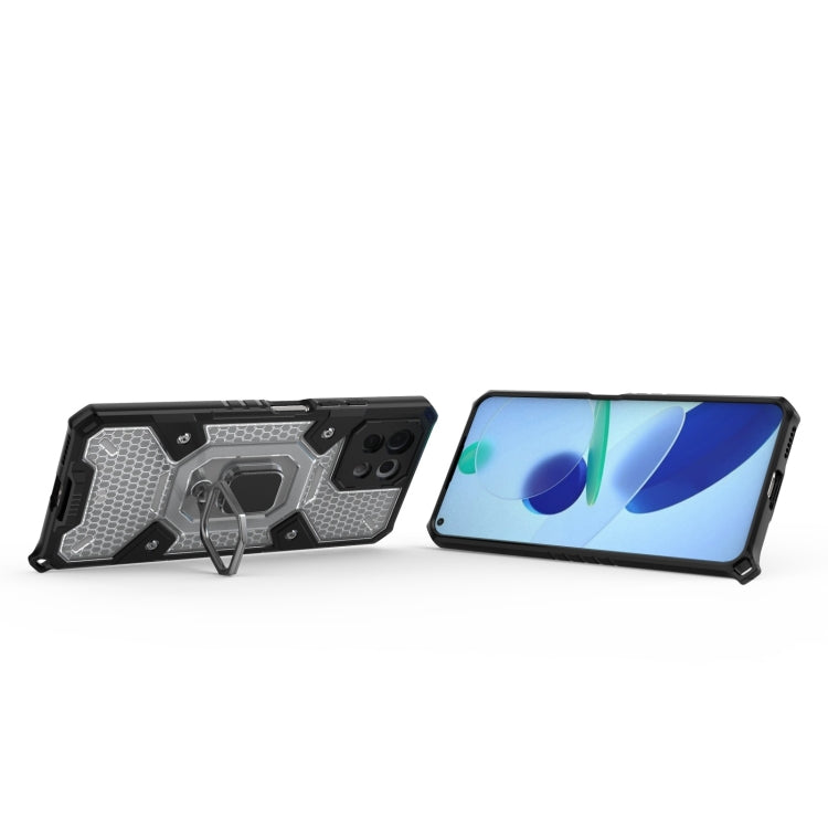 For Xiaomi Mi 11 Lite Space PC+TPU Shockproof Case with Ring Holder