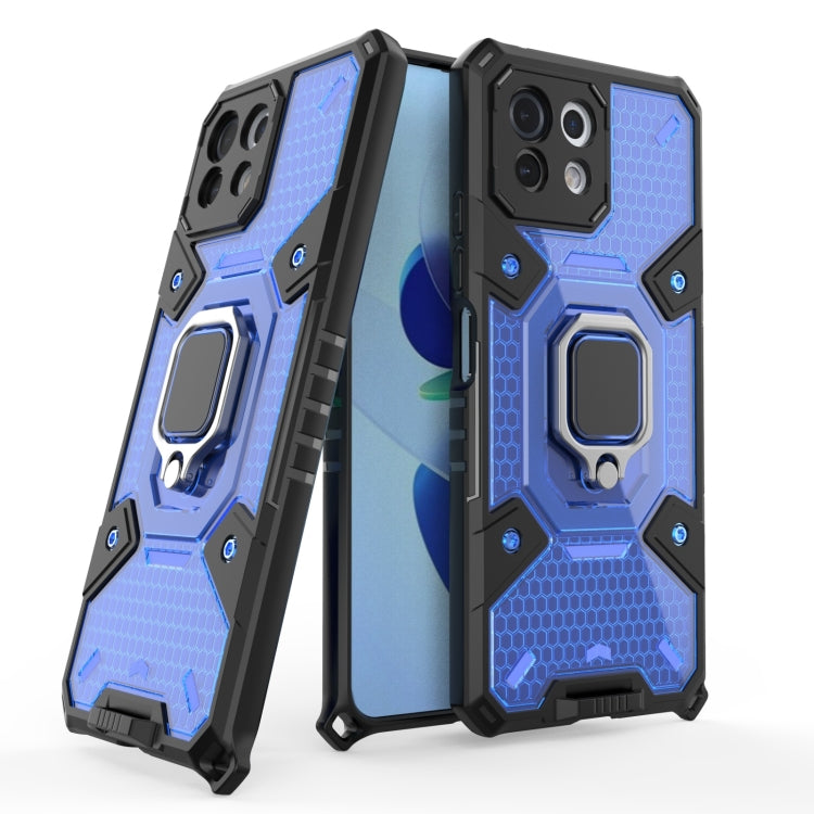 For Xiaomi Mi 11 Lite Space PC+TPU Shockproof Case with Ring Holder