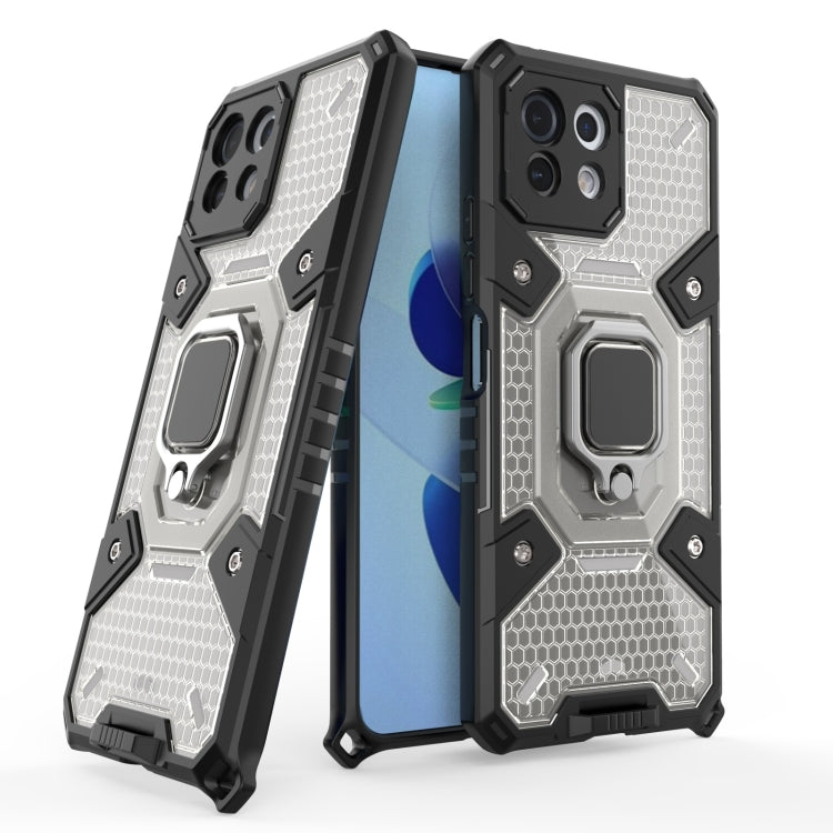 For Xiaomi Mi 11 Lite Space PC+TPU Shockproof Case with Ring Holder
