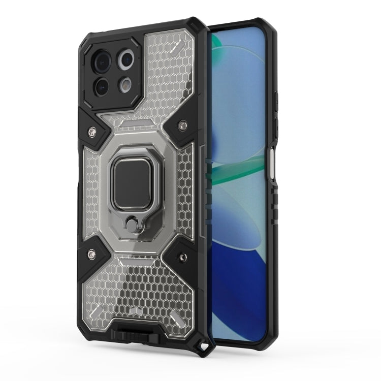 For Xiaomi Mi 11 Lite Space PC+TPU Shockproof Case with Ring Holder