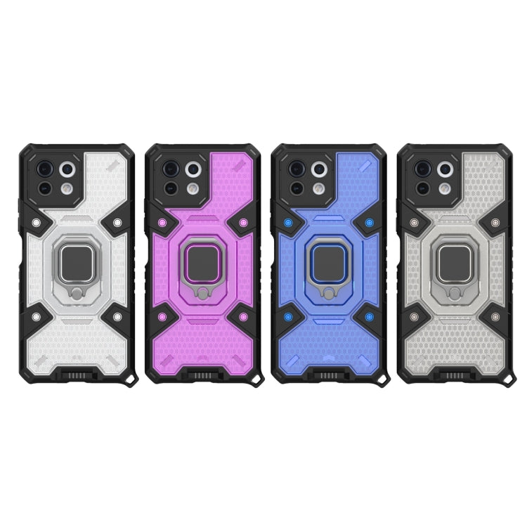 For Xiaomi Mi 11 Lite Space PC+TPU Shockproof Case with Ring Holder