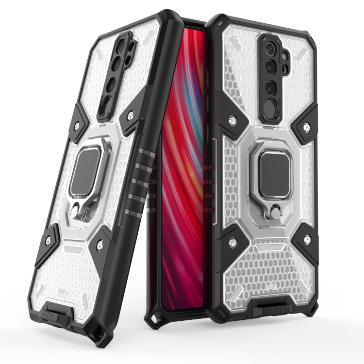 For Xiaomi Redmi Note 8 Pro Space PC+TPU Shockproof Case with Ring Holder