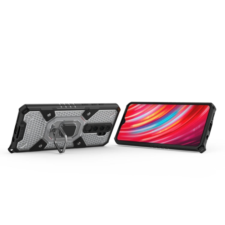 For Xiaomi Redmi Note 8 Pro Space PC+TPU Shockproof Case with Ring Holder
