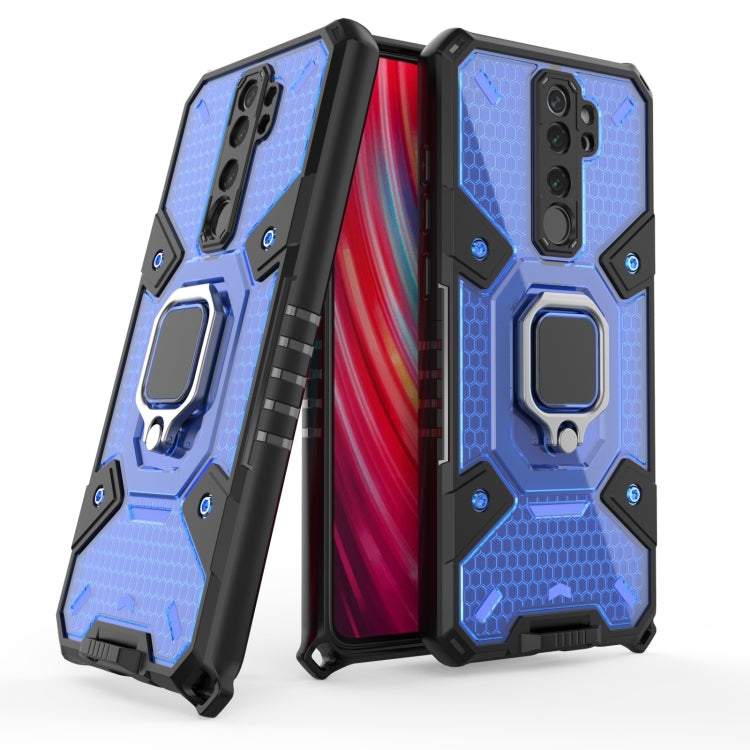 For Xiaomi Redmi Note 8 Pro Space PC+TPU Shockproof Case with Ring Holder