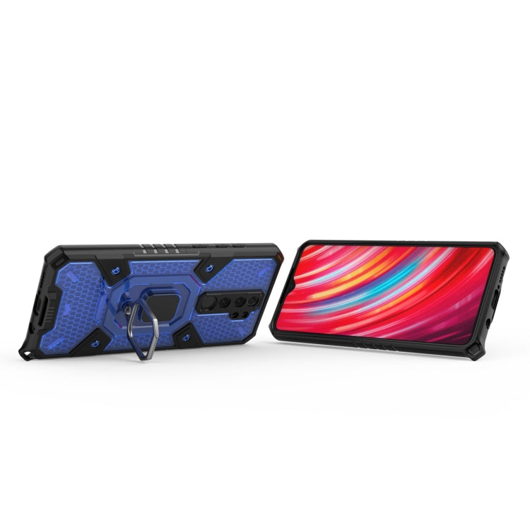For Xiaomi Redmi Note 8 Pro Space PC+TPU Shockproof Case with Ring Holder