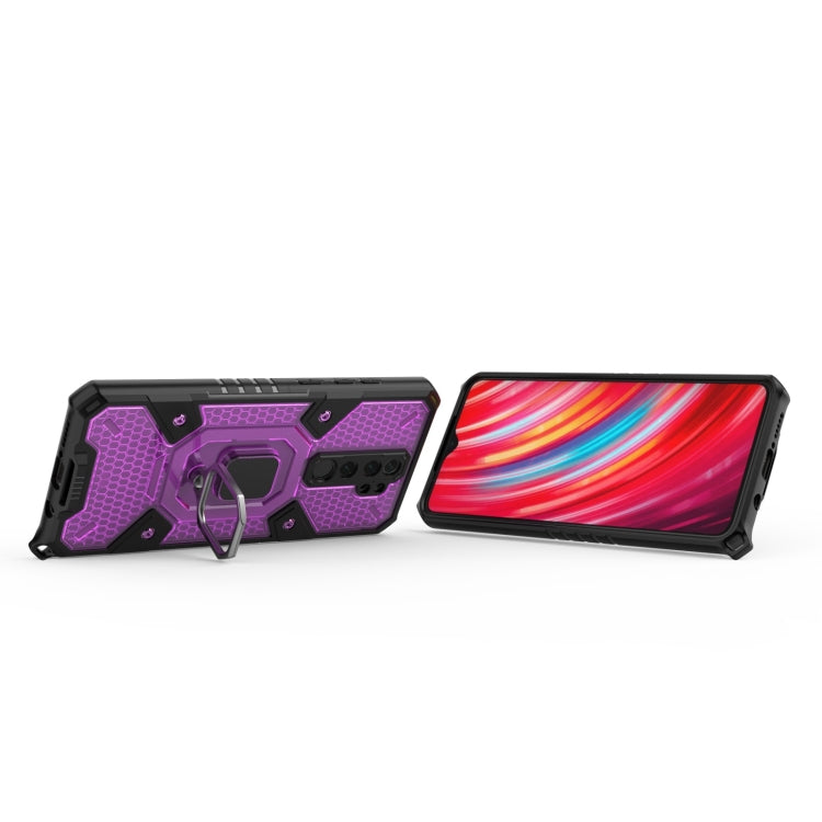 For Xiaomi Redmi Note 8 Pro Space PC+TPU Shockproof Case with Ring Holder