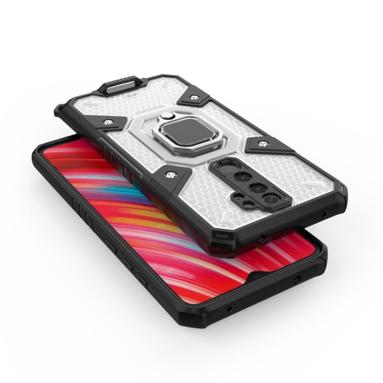 For Xiaomi Redmi Note 8 Pro Space PC+TPU Shockproof Case with Ring Holder