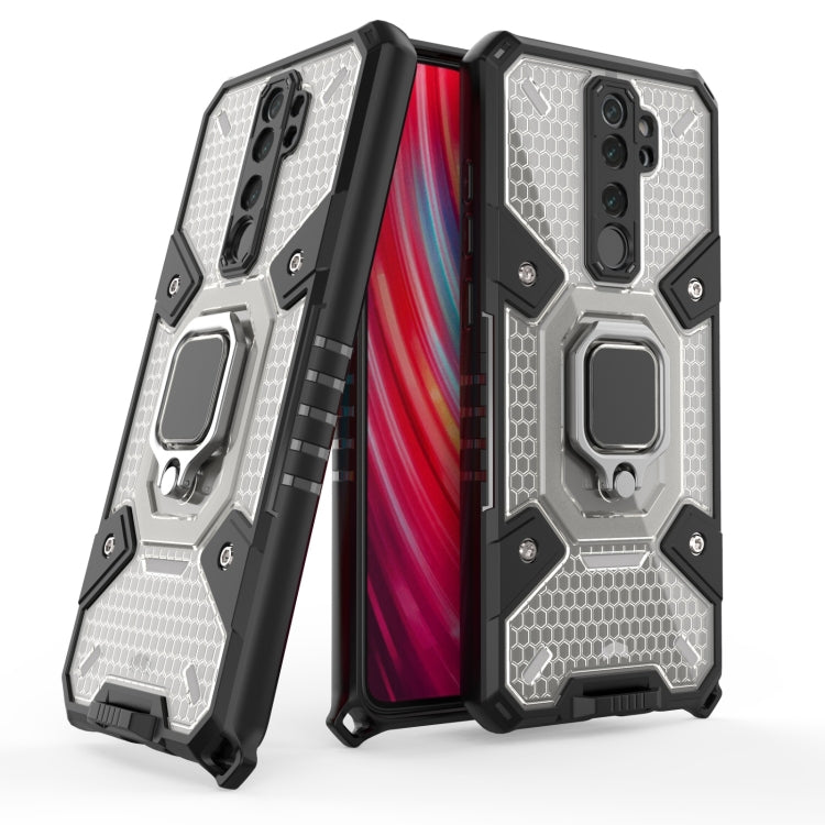 For Xiaomi Redmi Note 8 Pro Space PC+TPU Shockproof Case with Ring Holder