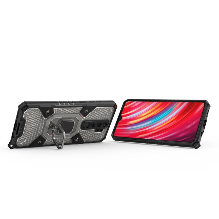 For Xiaomi Redmi Note 8 Pro Space PC+TPU Shockproof Case with Ring Holder