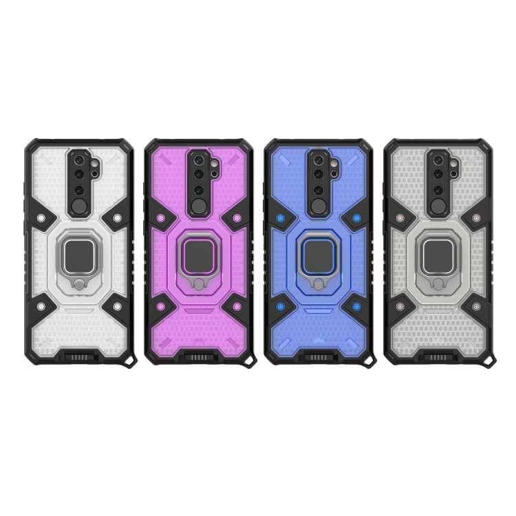 For Xiaomi Redmi Note 8 Pro Space PC+TPU Shockproof Case with Ring Holder