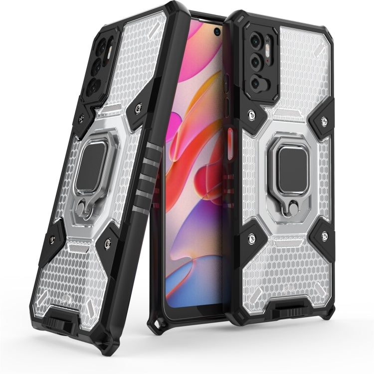 For Xiaomi Redmi Note 10 5G Space PC+TPU Shockproof Case with Ring Holder