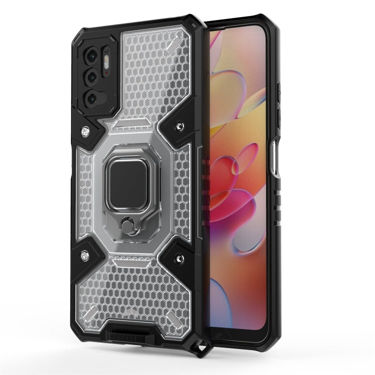 For Xiaomi Redmi Note 10 5G Space PC+TPU Shockproof Case with Ring Holder