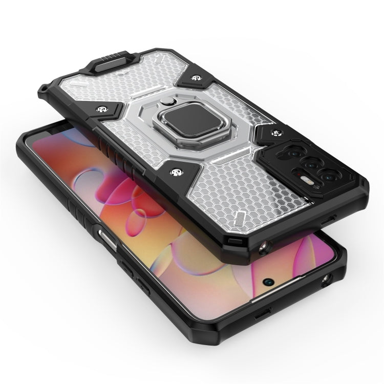 For Xiaomi Redmi Note 10 5G Space PC+TPU Shockproof Case with Ring Holder