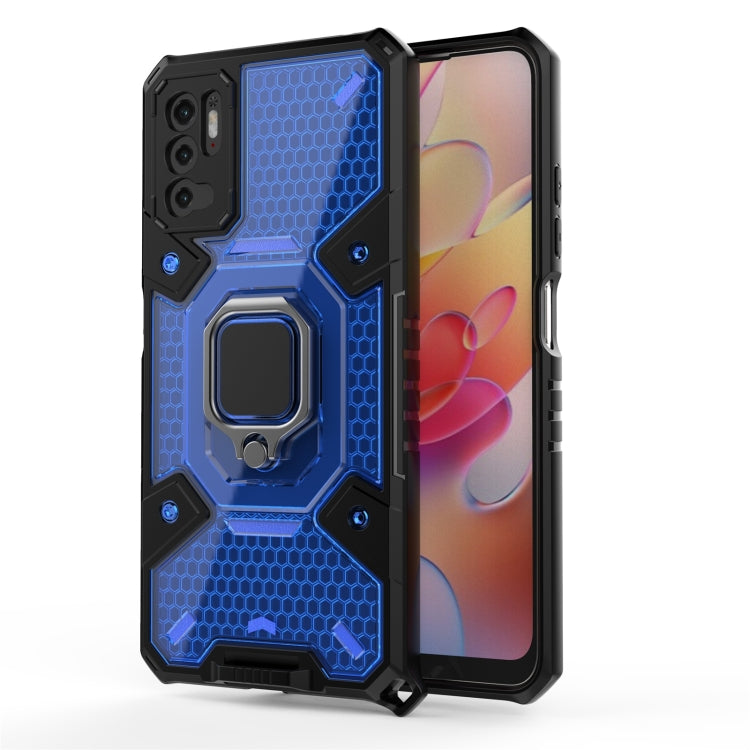 For Xiaomi Redmi Note 10 5G Space PC+TPU Shockproof Case with Ring Holder