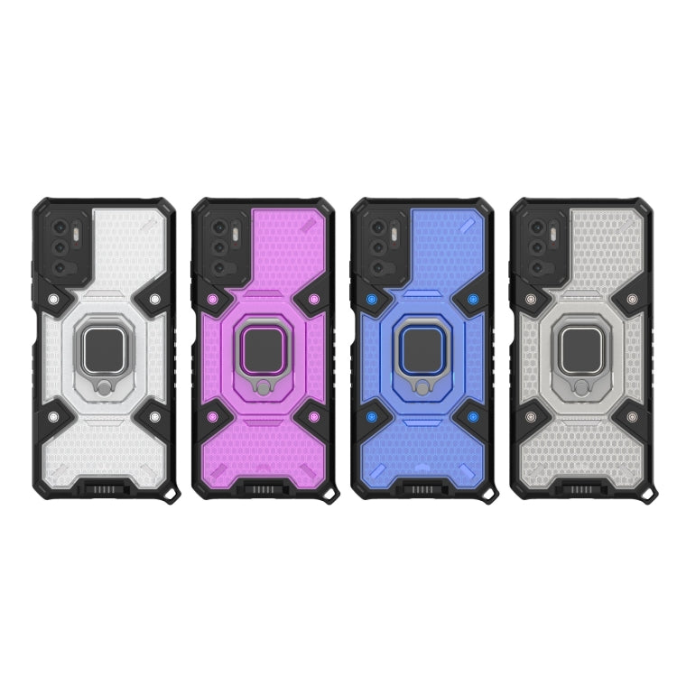For Xiaomi Redmi Note 10 5G Space PC+TPU Shockproof Case with Ring Holder