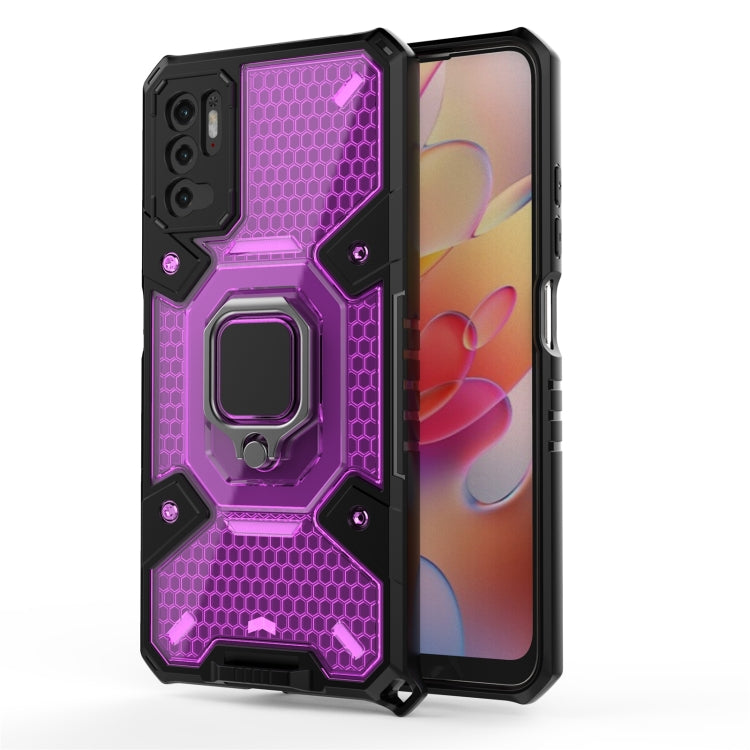 For Xiaomi Redmi Note 10 5G Space PC+TPU Shockproof Case with Ring Holder