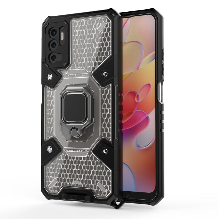 For Xiaomi Redmi Note 10 5G Space PC+TPU Shockproof Case with Ring Holder