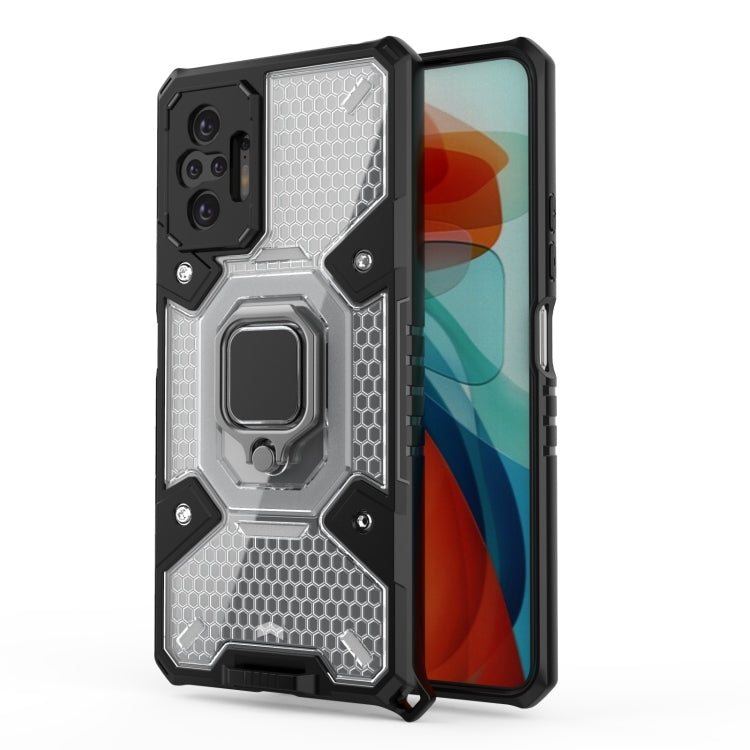 For Xiaomi Redmi Note 10 Pro Space PC+TPU Shockproof Case with Ring Holder