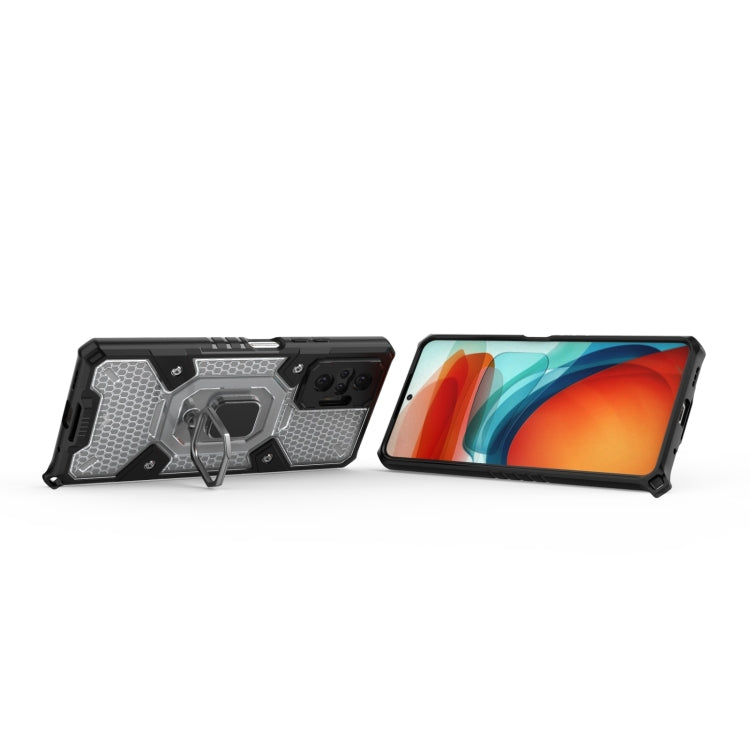 For Xiaomi Redmi Note 10 Pro Space PC+TPU Shockproof Case with Ring Holder