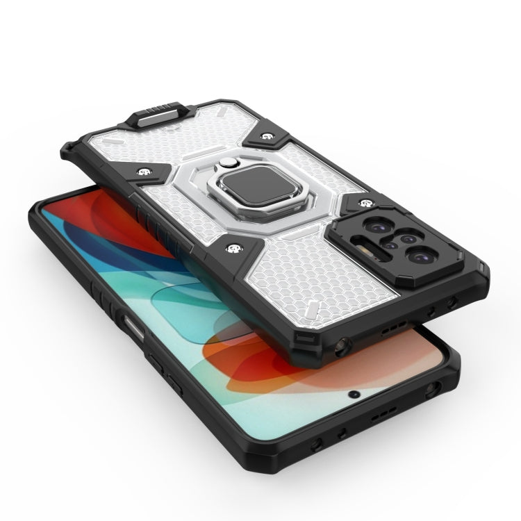 For Xiaomi Redmi Note 10 Pro Space PC+TPU Shockproof Case with Ring Holder