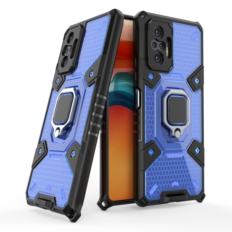 For Xiaomi Redmi Note 10 Pro Space PC+TPU Shockproof Case with Ring Holder