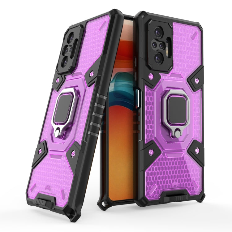 For Xiaomi Redmi Note 10 Pro Space PC+TPU Shockproof Case with Ring Holder