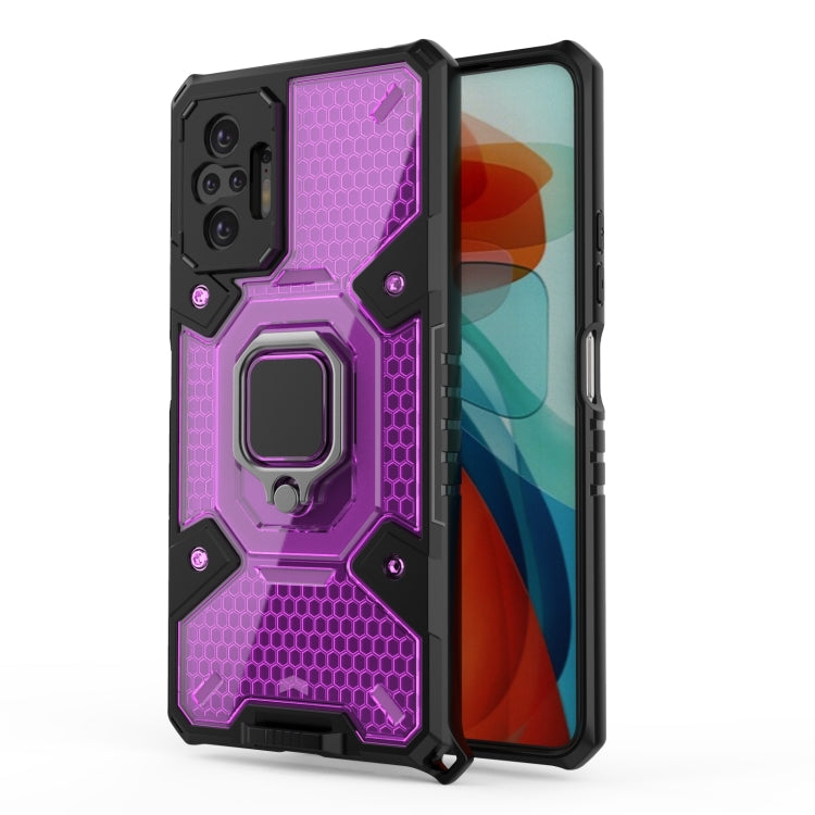 For Xiaomi Redmi Note 10 Pro Space PC+TPU Shockproof Case with Ring Holder