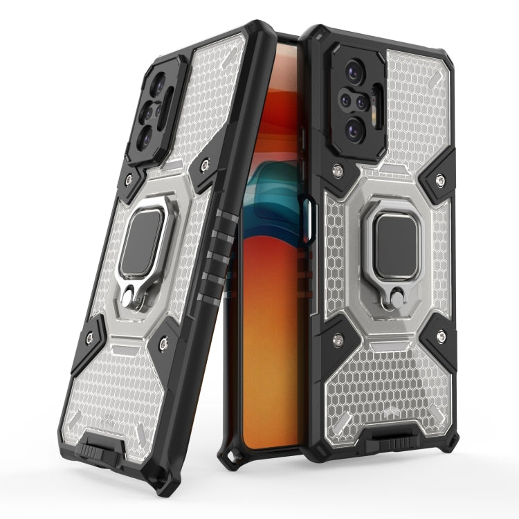 For Xiaomi Redmi Note 10 Pro Space PC+TPU Shockproof Case with Ring Holder