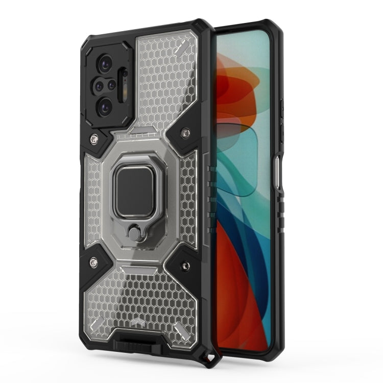 For Xiaomi Redmi Note 10 Pro Space PC+TPU Shockproof Case with Ring Holder