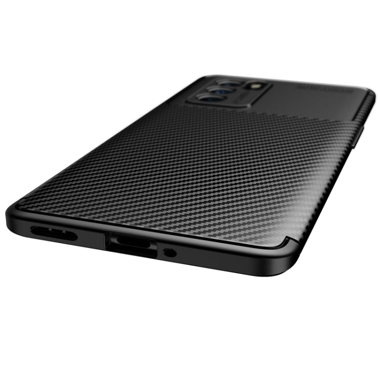 For OPPO Reno6 Pro 5G Carbon Fiber Texture Shockproof TPU Case