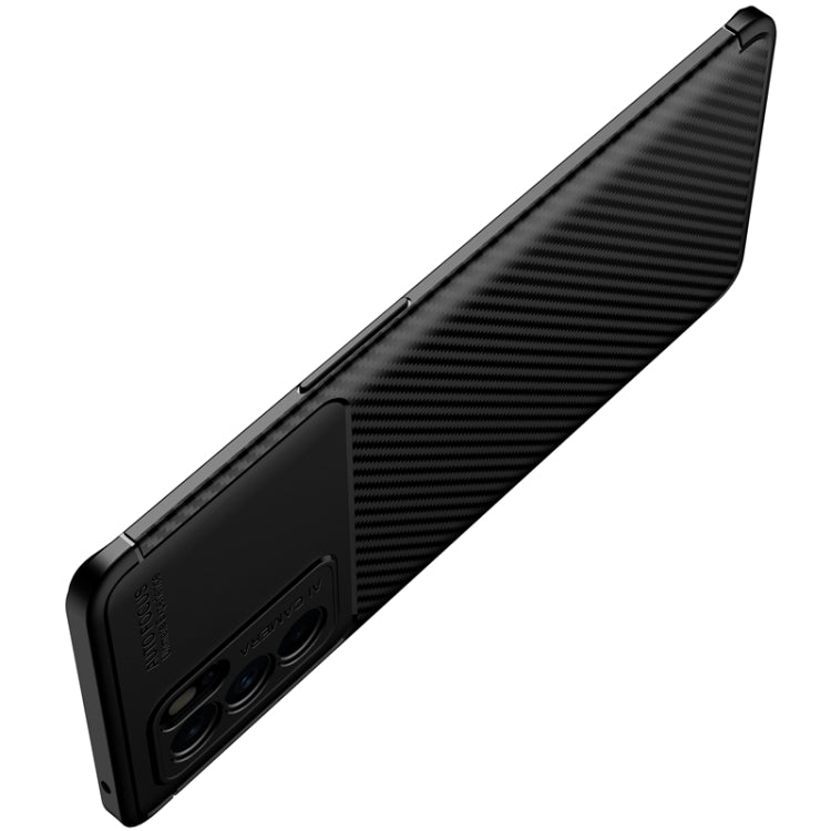 For OPPO Reno6 Pro 5G Carbon Fiber Texture Shockproof TPU Case