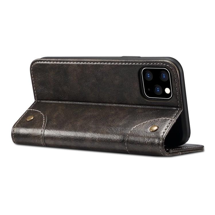 For iPhone 11 Pro Max Baroque Simple Horizontal Flip Leather Case, with Holder & Card Slots & Wallet