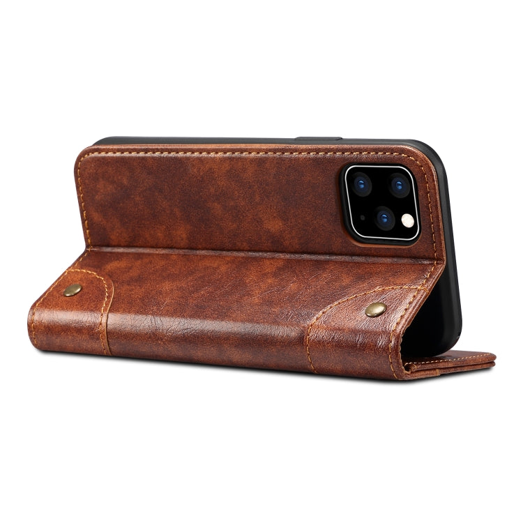 For iPhone 11 Pro Max Baroque Simple Horizontal Flip Leather Case, with Holder & Card Slots & Wallet