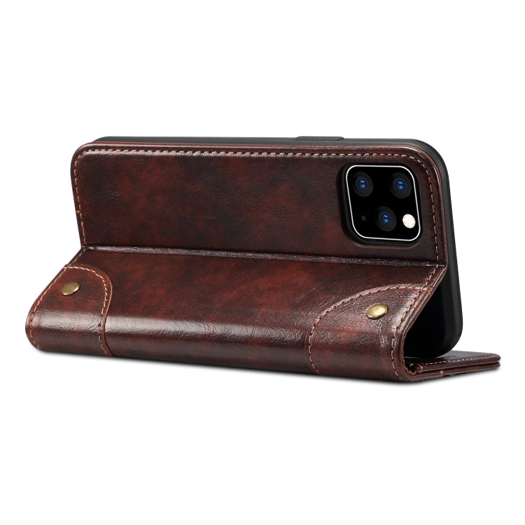For iPhone 11 Pro Max Baroque Simple Horizontal Flip Leather Case, with Holder & Card Slots & Wallet
