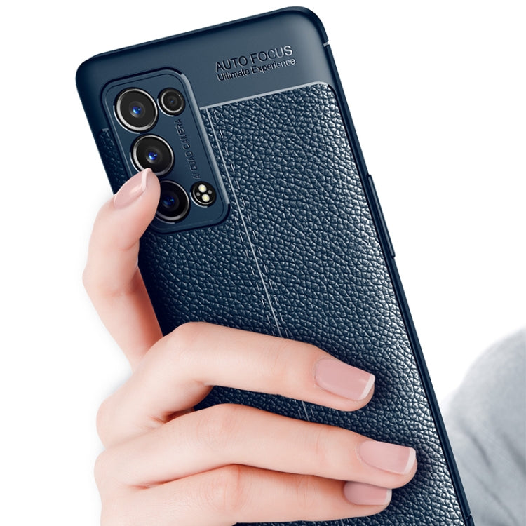 For OPPO Reno6 Pro+ 5G Litchi Texture TPU Shockproof Case
