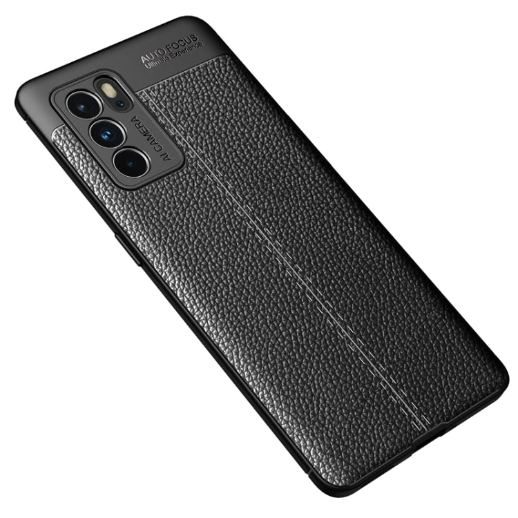 For OPPO Reno6 Pro 5G Litchi Texture TPU Shockproof Case