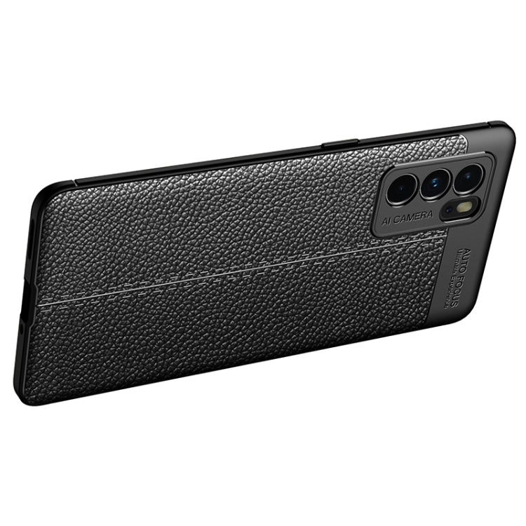 For OPPO Reno6 Pro 5G Litchi Texture TPU Shockproof Case