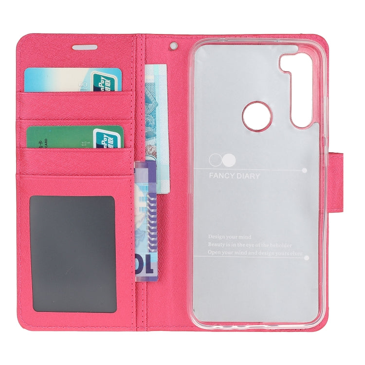 For Xiaomi Redmi Note 8 Silk Texture Horizontal Flip Leather Case with Holder & Card Slots & Wallet & Photo Frame