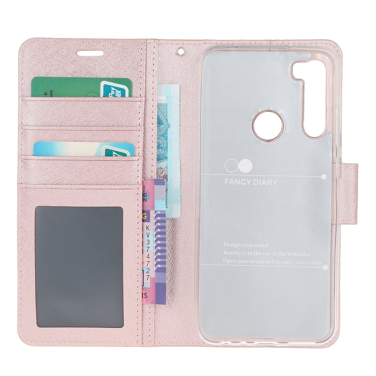 For Xiaomi Redmi Note 8 Silk Texture Horizontal Flip Leather Case with Holder & Card Slots & Wallet & Photo Frame