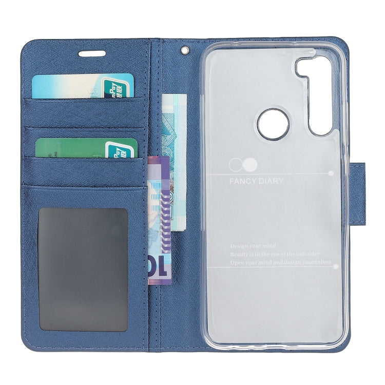 For Xiaomi Redmi Note 8 Silk Texture Horizontal Flip Leather Case with Holder & Card Slots & Wallet & Photo Frame