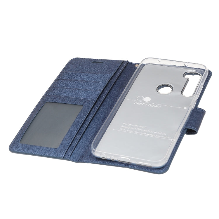 For Xiaomi Redmi Note 8 Silk Texture Horizontal Flip Leather Case with Holder & Card Slots & Wallet & Photo Frame