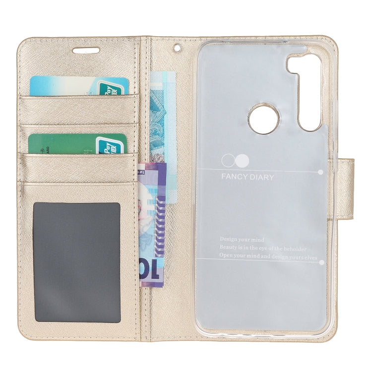 For Xiaomi Redmi Note 8 Silk Texture Horizontal Flip Leather Case with Holder & Card Slots & Wallet & Photo Frame