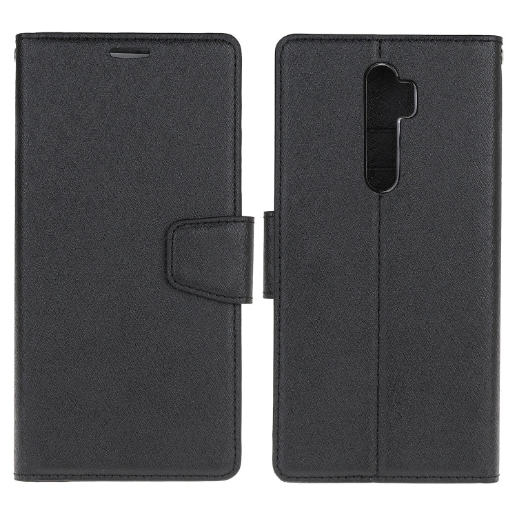 For OPPO A9 (2020) Silk Texture Horizontal Flip Leather Case with Holder & Card Slots & Wallet & Photo Frame