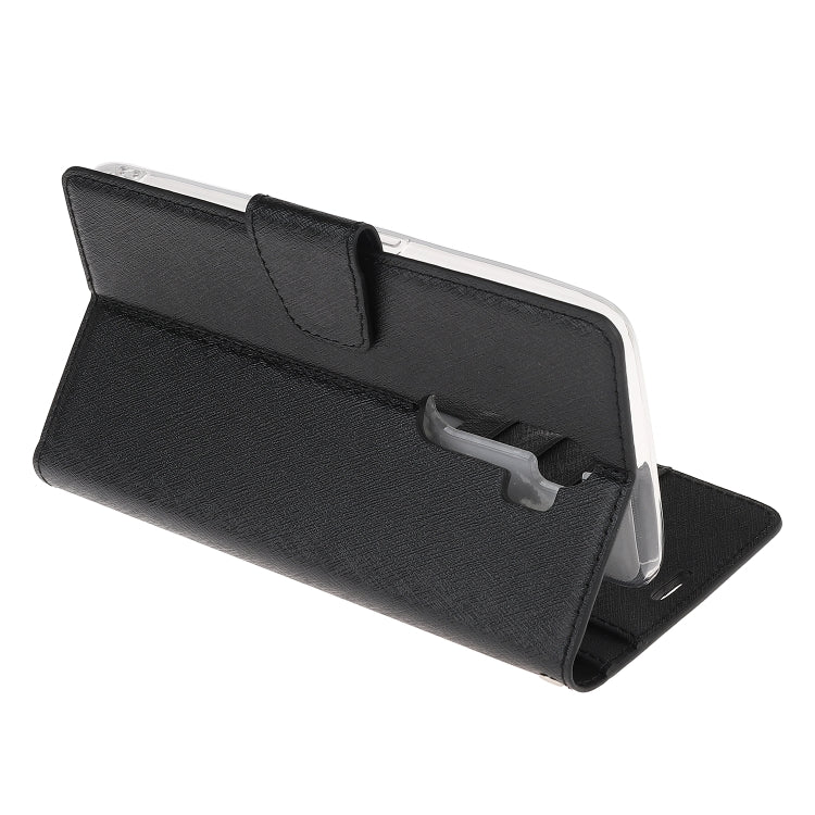 For OPPO A9 (2020) Silk Texture Horizontal Flip Leather Case with Holder & Card Slots & Wallet & Photo Frame